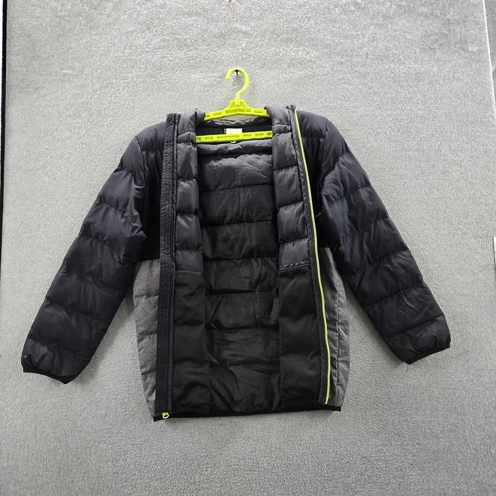 Under Armour Boys Jacket YXL‎ Black Colorblock Coldgear Activewear Puffer Logo